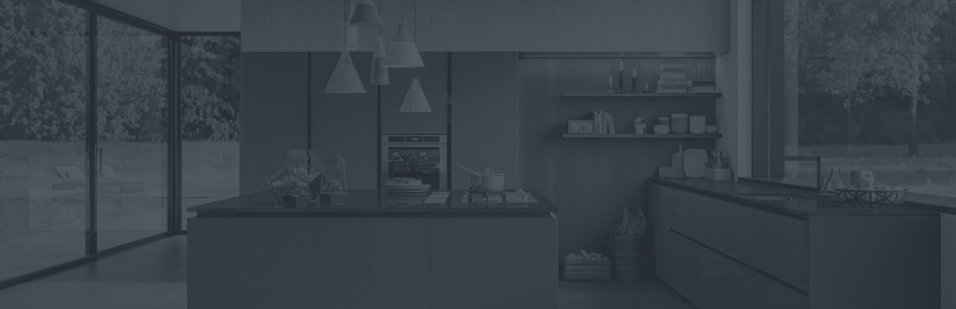 Cocina luminosa de estilo contemporáneo